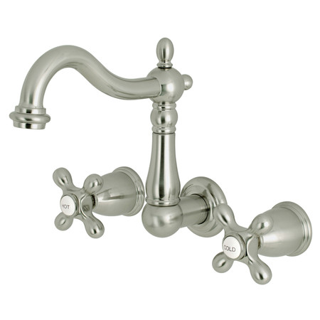 HERITAGE KS1258AX 8-Inch Center Wall Mount Bathroom Faucet KS1258AX